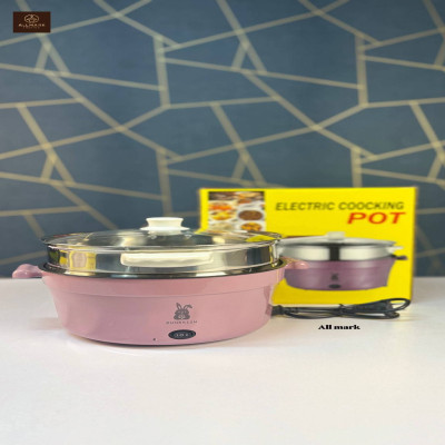 Electric Cooking Pot – 4.5L | 1200W Multifunctional Stainless Steel Cooker