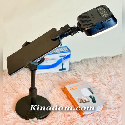 LED Video Light M-88 with 1 Feet Mobile Holder Stand