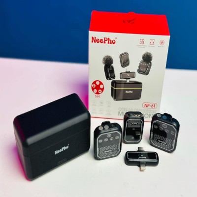 Neepho NP-61 Wireless Microphone For Type-C, iPhone & Camera