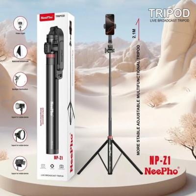 NeePho NP-Z1 2.1M Live Broadcast Tripod With Remote And Video Light For Mobile And Camera